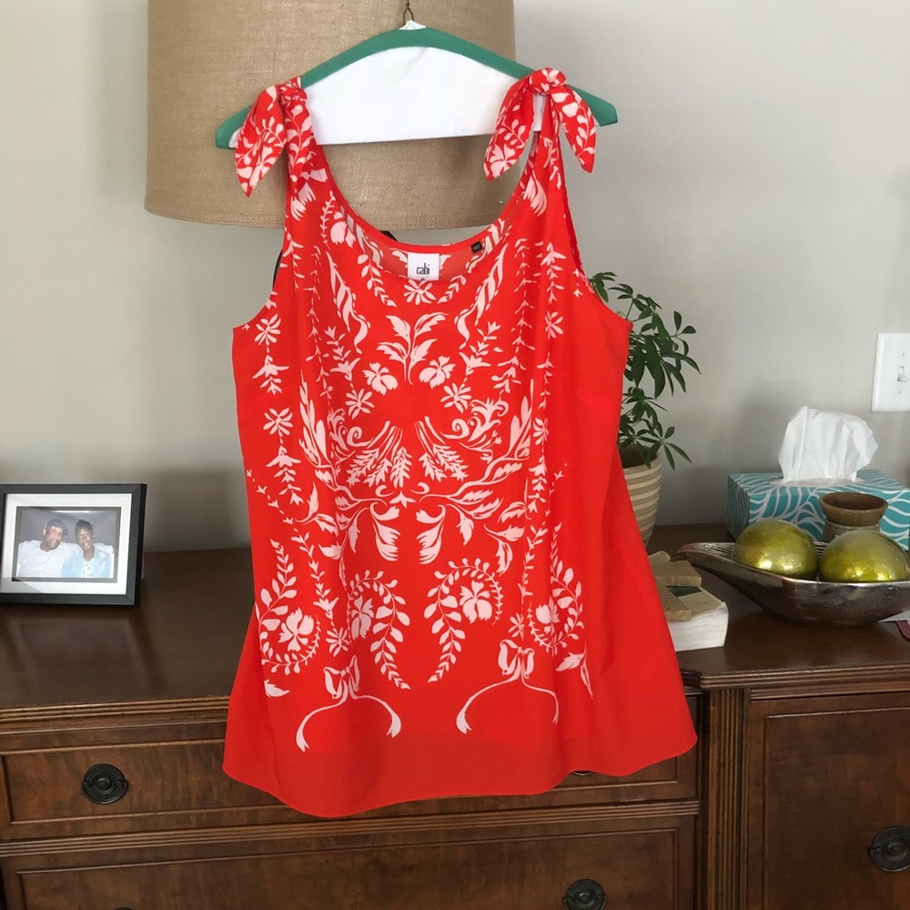 Bright Tank with Floral Print